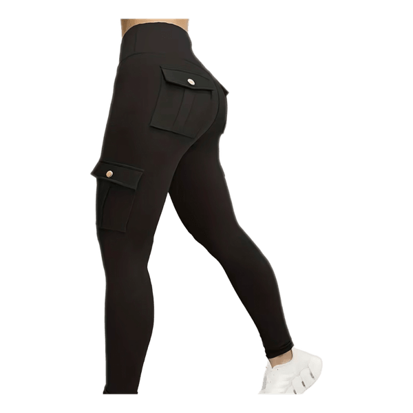 Black cargo leggings