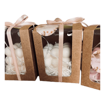 White bubble candles