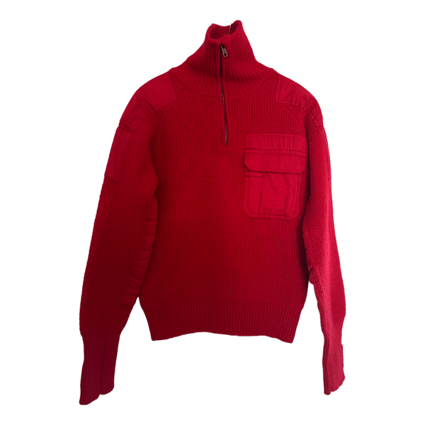 Red wool sweater