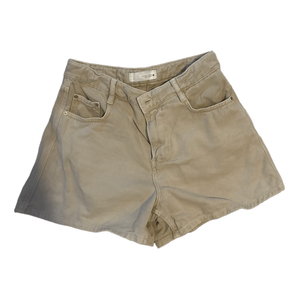 Beige denimshorts