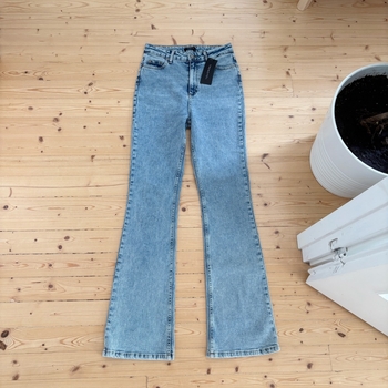 Blue flared jeans