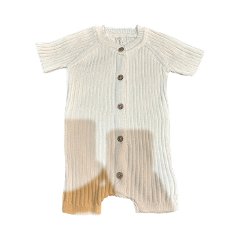 White knitted infant onesie