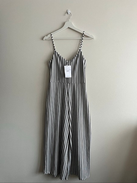 Cropp striped jumpsuit