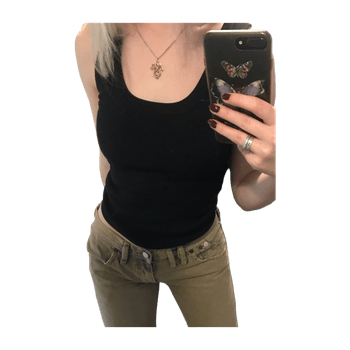 Black knitted top