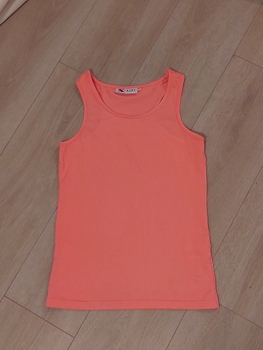 Coral sports tank top