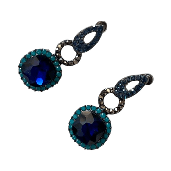 Blue drop earrings
