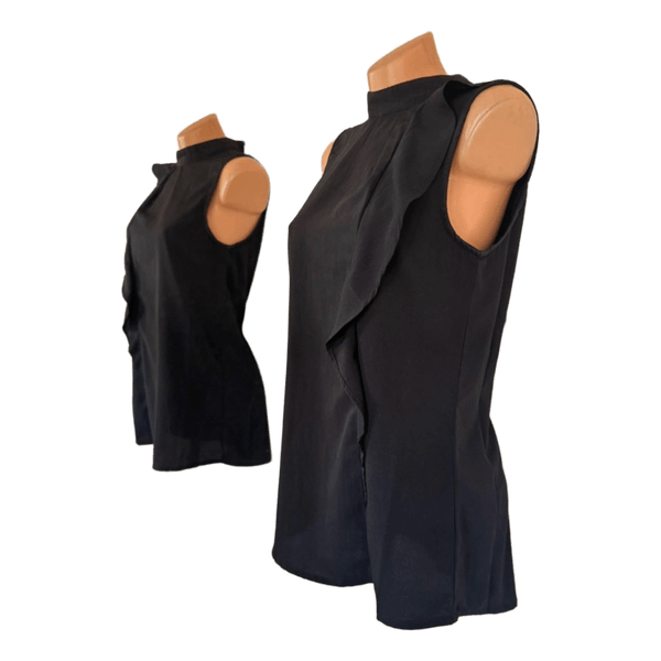 Ichi black sleeveless top