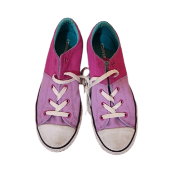 Pink canvas sneakers