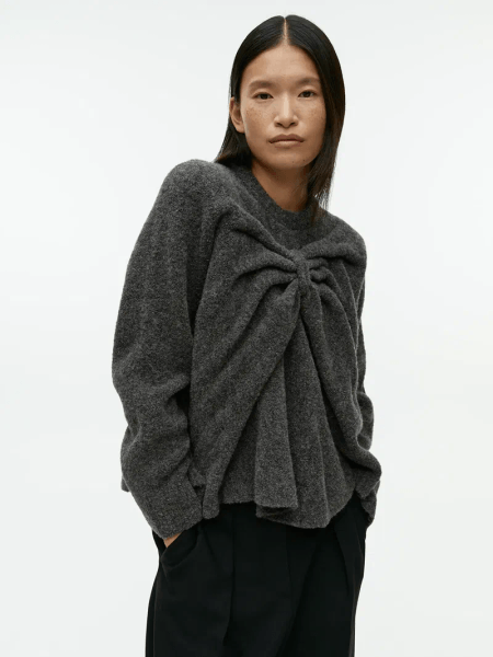 Bow Wool Jumper
