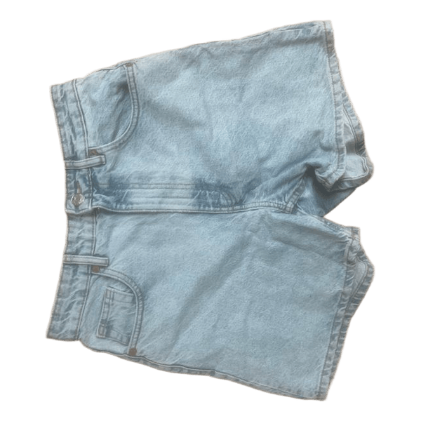 Lyseblå denimshorts