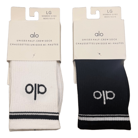 Alo half crew socks