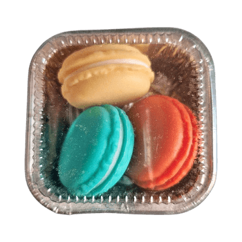 Värikkäät macaron-leivokset