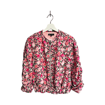 Zara pink floral jacket S