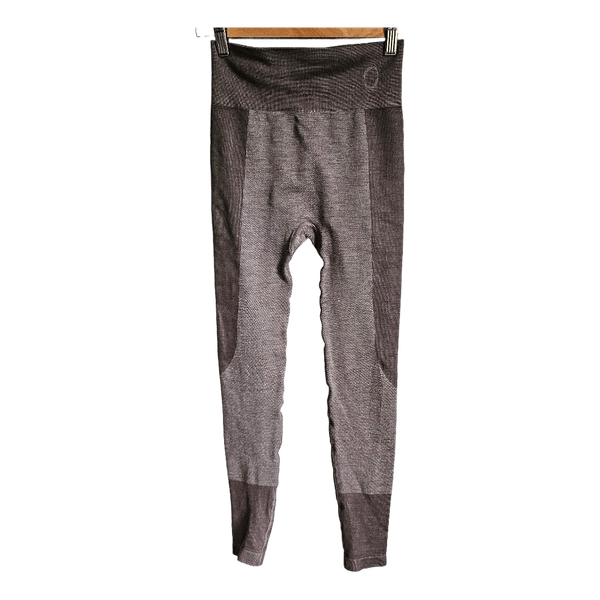 IVO NIKKOLO Seamless Thermal Base Layer Leggings Brown Size S Ski Winter Nordic