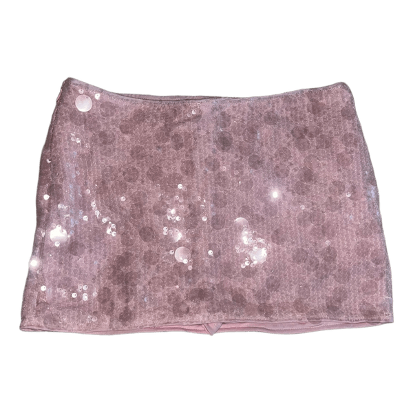 Shein pink sequin skort