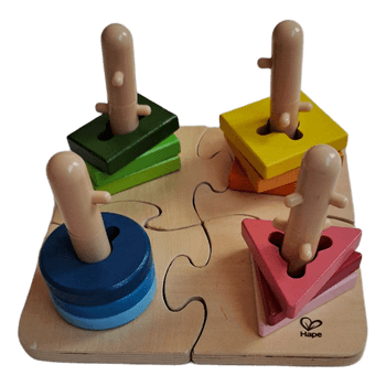 Hape wooden shape puzzle