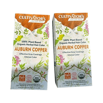 2kpl Organic herbal hair color auburn copper
