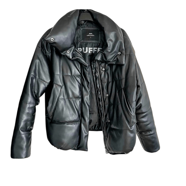 Cropp black puffer jacket