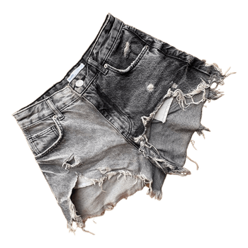 Bershka grey denim shorts