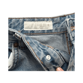 ZARA wide/straight-leg jeans
