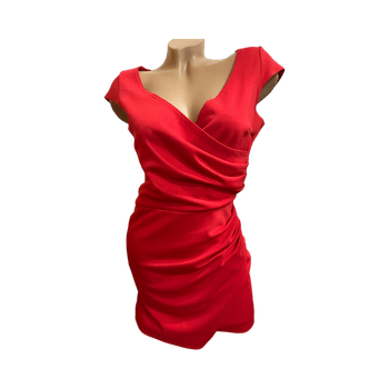 Oneness Red wrap bodycon dress