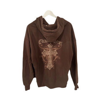Brown zip hoodie