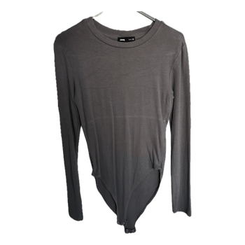 Grey long sleeve bodysuit
