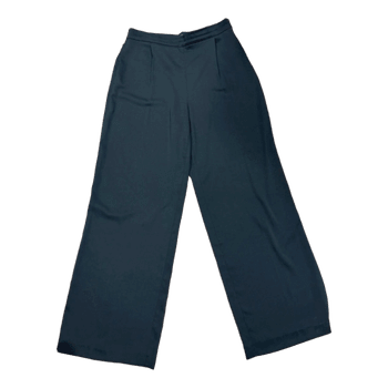 Black wide leg trousers