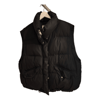 Black puffer vest