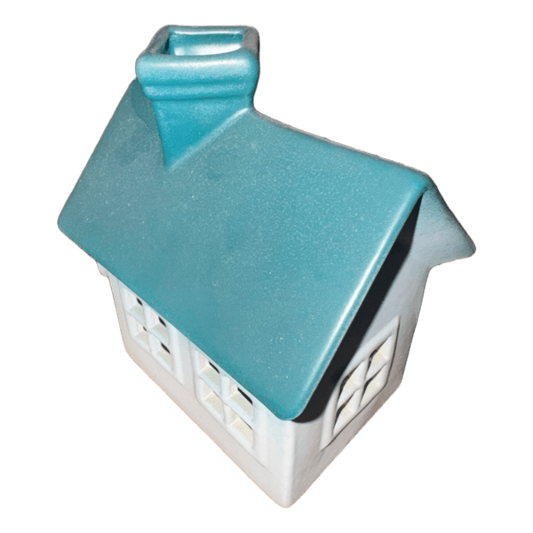 Ceramic house tea light