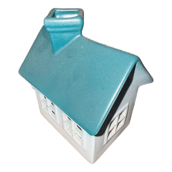 Ceramic house tea light