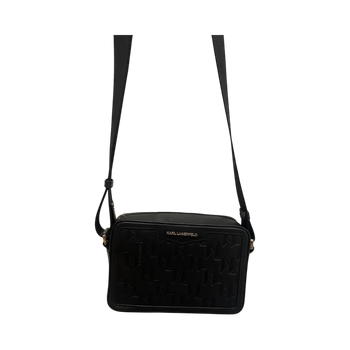 Karl Lagerfeld K/Loom leather camera bag