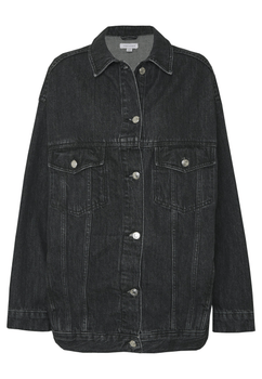 Black denim jacket