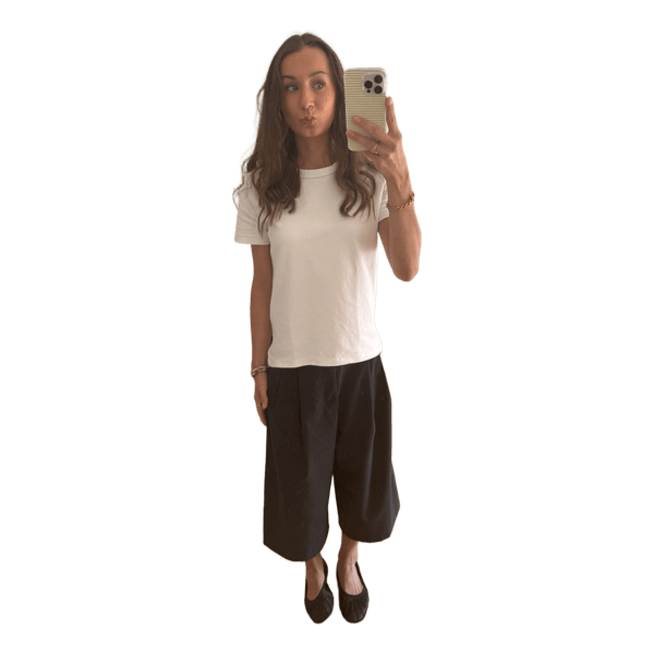 Basic Zara hvid tee