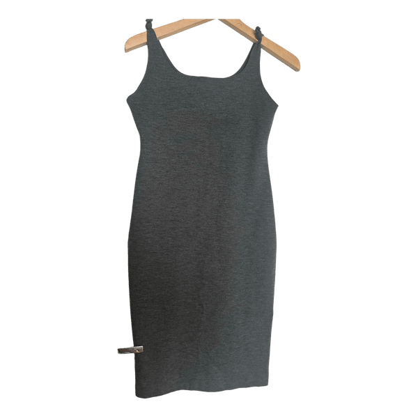 Grey midi dress