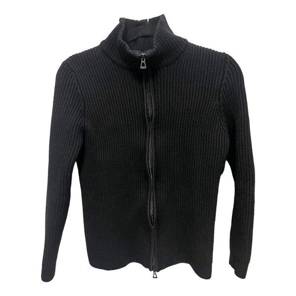 Boss ribbed zip cardigan