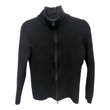 Boss ribbed zip cardigan