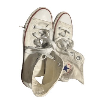 White high top Converse 37