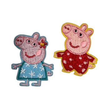 Peppa Pig -kangasmerkki, 2 kpl