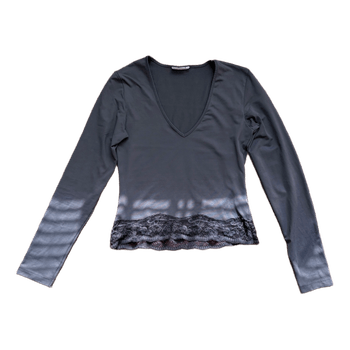 Grey long sleeve top