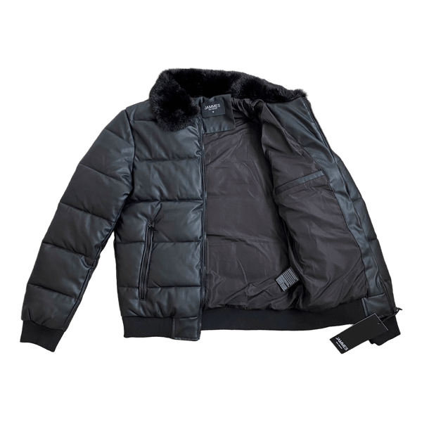 Schwarze Jammes Steppjacke Gr.M