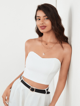 Elastic strapless workwear