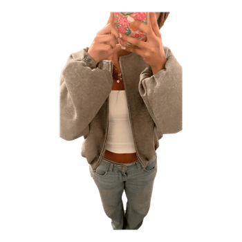 Grey zip up jacket