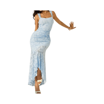 Vaaleansininen pitsimekko