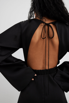 Open-back mini dress