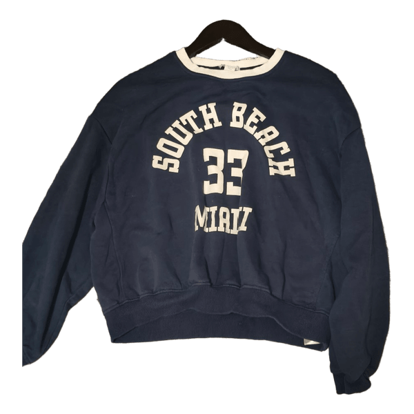 Blue cotton sweatshirt