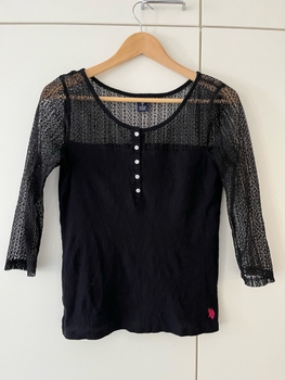 Lace sleeve top