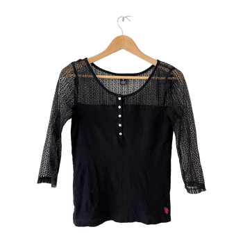 Lace sleeve top