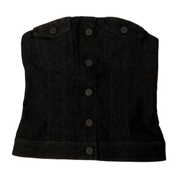 Vintage denim tube top