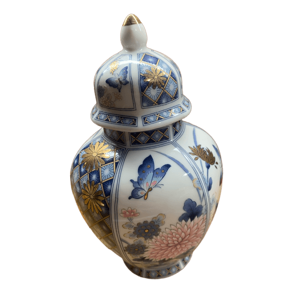 Porcelain decorative ginger jar